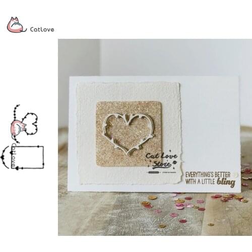 Love Frame Strip Metal Cutting Dies Stencils For DIY Scrapbooking Paper Card Decorative Craft Dies Embossing Die Cuts New 2019