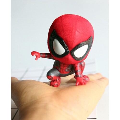 Marvel creative cute ornaments Spider-Man Q version with magnet can attract car refrigerator stickers desktop decoration