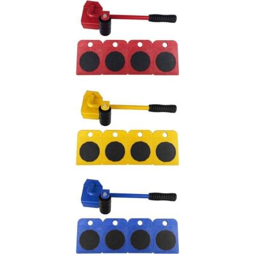 Furniture Transport Roller Set Removal Lifting Moving Handling Dropship House Tool Move Heavy Blue Accessories J8M6