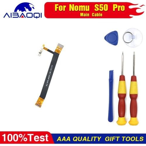 Main Ribbon Flex Cable FPC Accessories + Microphone + Power Volume Buttons For Nomu S50 Pro Phone Parts Free Tools