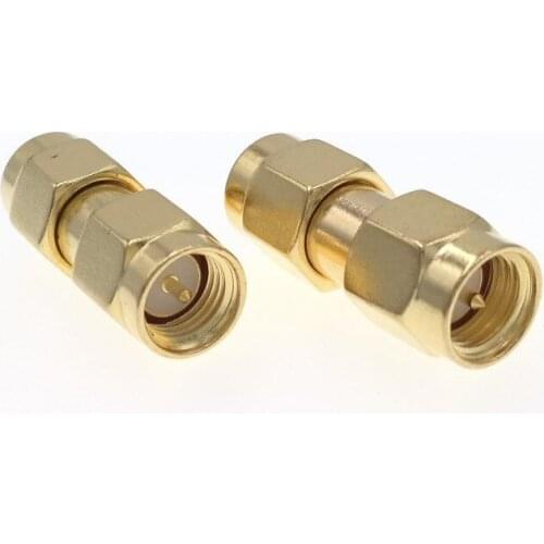SMA Male To SMA Male Straight RF Connector Adapter
