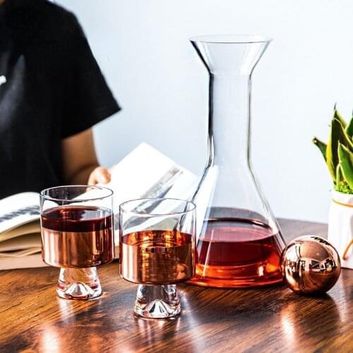 GF Nordic Luxury Cold Kettle Water Bottle Whiskey Red Wine Glass Decanter Set Beverage Dispenser Drink Dispenser Kitchen Items