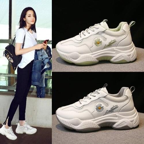 ! Comes with Traffic, You Know... Waterproof Platform Pu Flat Bottom Sports Footwear Lace-up Semi-High Heeled