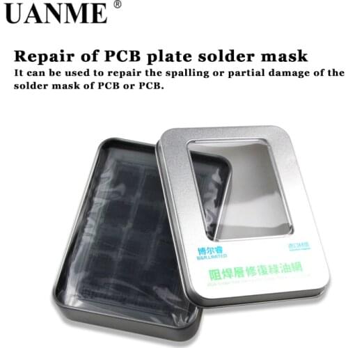 UANME 8Pcs efix IP BGA Stencil Solder Mask Ink Tool Kit Green Oil Net for iPhone6 6S 6P 7P iPad NAND Flash Power Wifi Touch IC