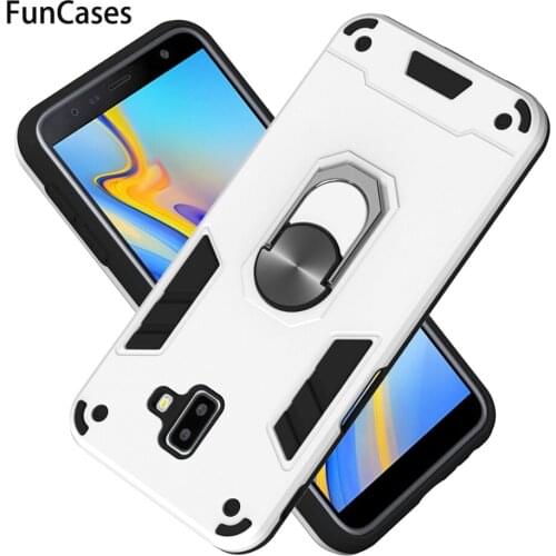 Magnetic Ring Armor Phone Cases For Samsung J4 2018 Etui Samsung Galaxy J6 Plus J8 J2 Pro 2018 J4 Core Grand Prime PC TPU Shell