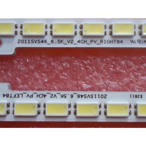 2 Pieces/lot UA46D6400UJ LED strip BN64-01645A 2011SVS46_6.5K_V2_4CH_PV_RIGHT84 LEFT84 for LTJ460HW01-H 84LED 570MM
