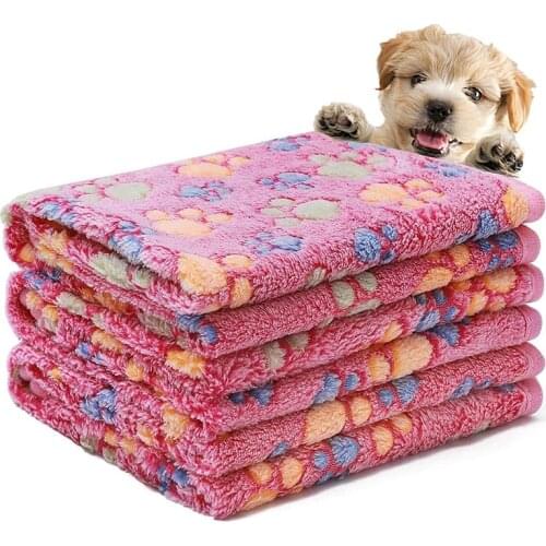 3 Packs Dog Puppy Blanket Couch Soft Fleece Warm Paws Bed Pet Cat Throw Blankets Car Washable Chew Proof Brown 3 Size