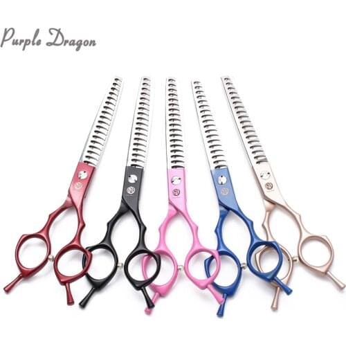 6.5" 7" 440C Dog Grooming Scissors Straight Scissors Thinning Shears Professional Pet Scissors Animal Shears Dropshipping Z9029