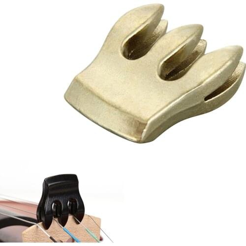 Viola Violin Mute Silencer Metal Fiddle Silencer 3 Prongs for Violin/Viola Practice Accessories violin accessories