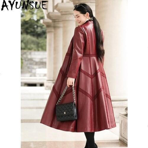AYUNSUE Women's Leather Jackets