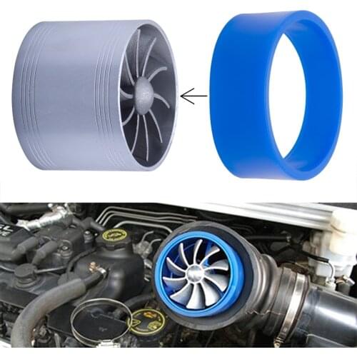 Free shipping Turbo Supercharger Auto Car Air Intake Turbine Refit Turbo Gas Fuel Oil Saver Fan Turbine Fit for Air Intake Hose