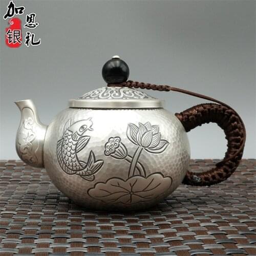 Teapot, stainless steel teapot, silver teapot, hot water teapot, teapot 200 ml, kung fu tea set