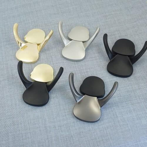 Black Home Decoration Robe Hook Wall Decoration Bedroom Gold Coat Clothes Hooks Wall Hangers Storage Hook Holder Key Hooks