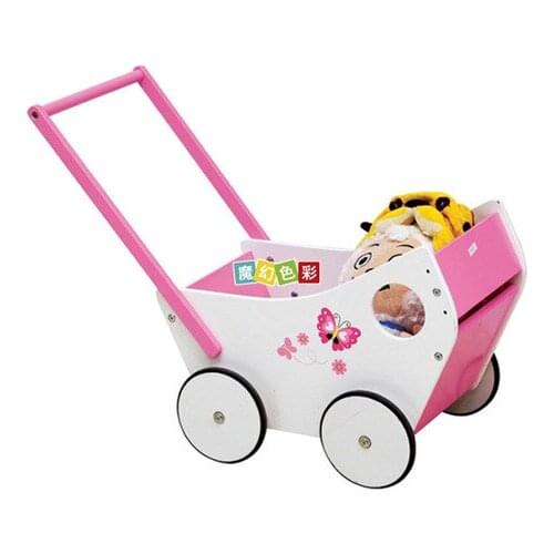 Wooden Baby Walker with wheel infant walker baby step infant car walker baby walking montessori toys andador para bebe baby toy
