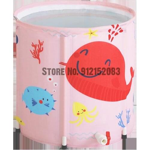 Childrens Bathtub Baby Bath Tub Baby Swimming Tub Household Foldable Childrens Bathtub