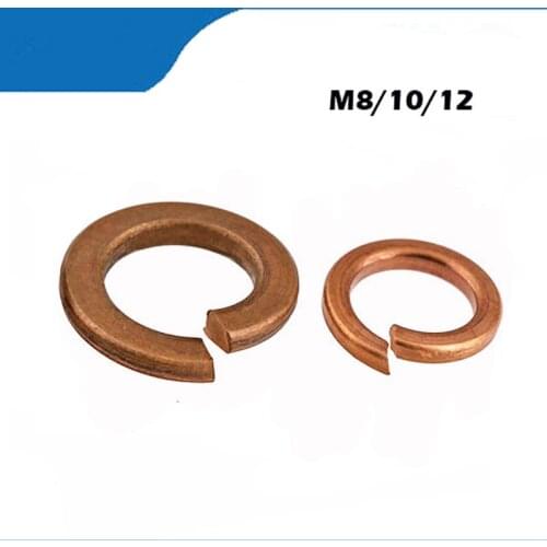 DIN127 GB93 M8 M10 M12 M6 Bronze Copper Shells Pad Spring Lock Washer Elastic Gasket HW117