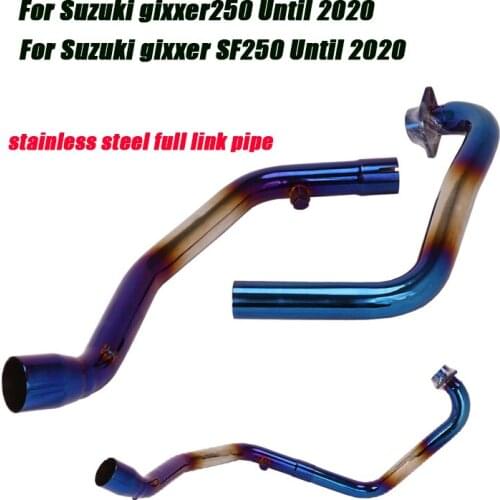 For Suzuki gixxer250 gixxer SF250 Motorcycle Full Link Tubes Stainless Steel Refit Front Middle Pipe Exhaust System Connect 51mm