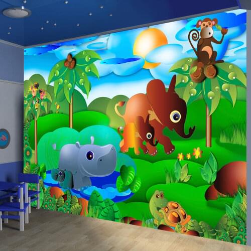 Wall mural-animal family-400x280 cm