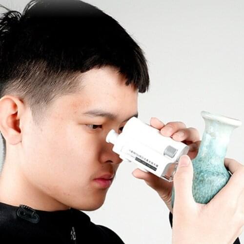 K1KA Pocket Microscope100X-150X Magnification Portable Microscope Jewelers Loupe with LED Light Kids Students Adult