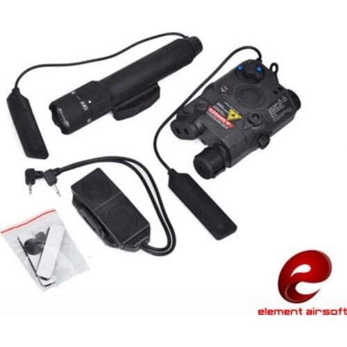 LA-PEQ15 Red Laser + WMX-200 Tactical Illuminator Flashlight + 2 Plug Switch