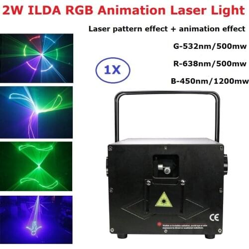 Multi Color 2W RGB Laser Light /Dj Lights/Stage Light/ Laser Light/Laser projector Christmas Decorations For Home Party Lights