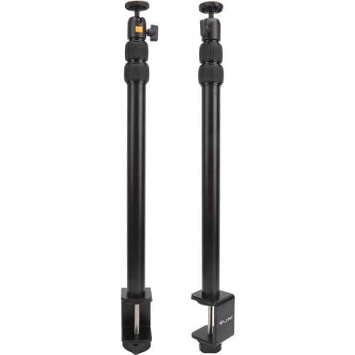 VIJIM Desk Light Mounting Stand 50-110cm Adjustable Tabletop Stand with Rotatable Ball Head 1/4 Screw for DSLR SLR LED Light Mic