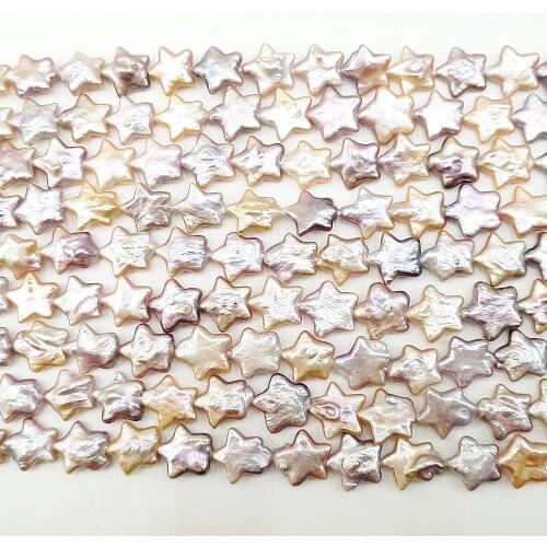 Natural Freshwater Baroque Pearls Beaded Star Pentagram Loose Beads for Charms Jewelry Making DIY Bracelet Necklace Accessories