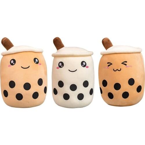 Girls Creative Bubble Tea Shaped Stuffed Doll Plush Toy Sofa Decor Birthday Gift