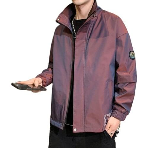 Gradually Changing Casual Jacket Mens Spring Clothes Korean Fashion Versatile Loose and Handsome Fashion Brand Work Cothes Top