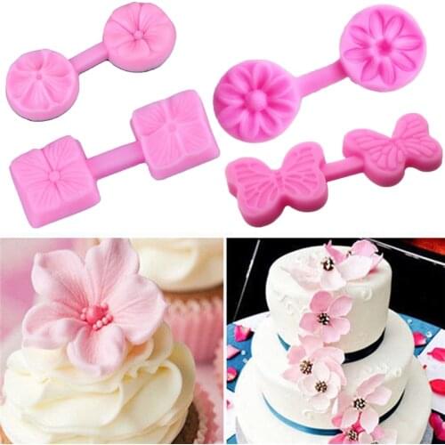 Dropship Kitchen Accessories Various Flower Petal Silicone Molds Fondant Cake Mold Chocolate Decorating Baking Mould Mold Tools