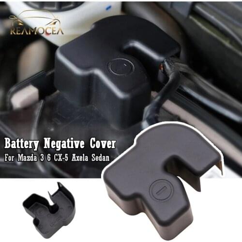 Reamocea Car Battery Anode Negative Power Electrode Protector Terminal Cover Cap Trim Fit For Mazda 3 6 CX-5 Axela Sedan Atenza