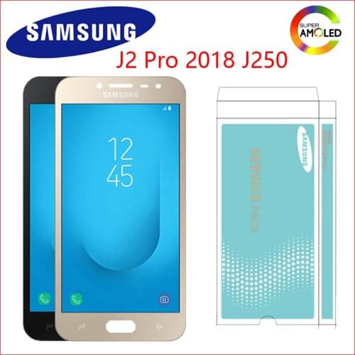 SUPER AMOLED LCD For Samsung Galaxy J2 pro LCD Display 2018 J250 J250F LCD Display Touch Screen digitizer assembly
