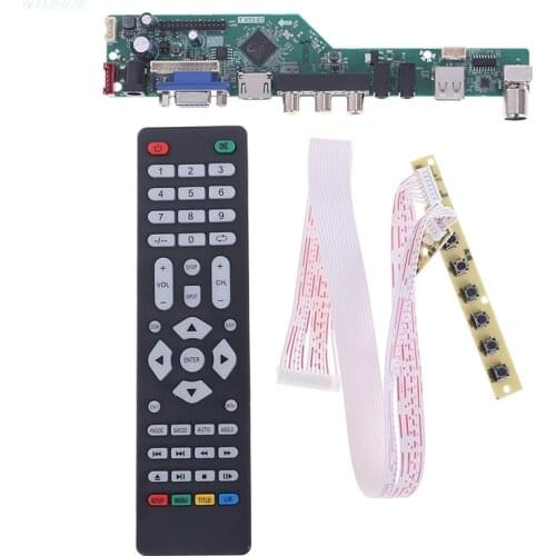 T.V53.03 Universal LCD TV Controller Driver Board V53 analog TV motherboard