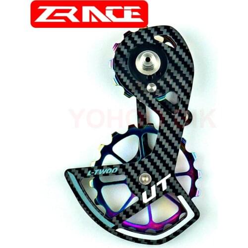 LTWOO Bicycle Ceramic Bearing Carbon fiber Jockey Pulley Wheel Set Bike Rear Derailleurs Guide Wheel for Ultegra DURA ACE 105