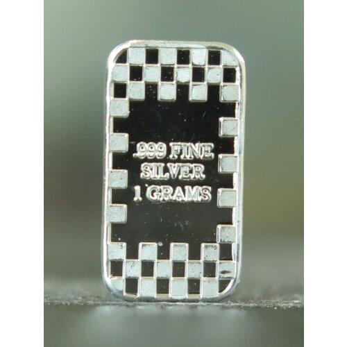 10 pcs/lot Best selling products 1 g silver ace clubs card bar bar for sale A025T