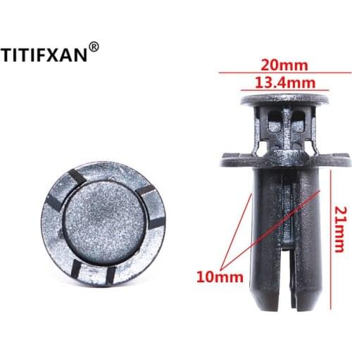 10PCS Car bumper mid-net cover fender clip For Subaru XV Forester Impreza Outback Legacy lengthened plastic fasteners