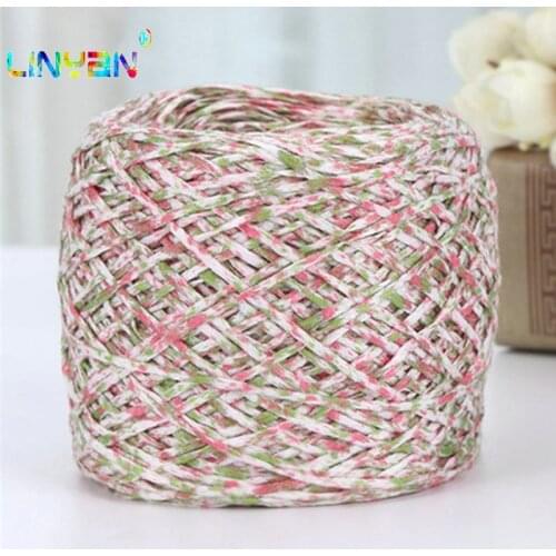 100g*1 piece Broad Band tulle lace Cotton ribbon line Knitwear Hand Knitting Yarn For Knitting & Crocheting Thick flicker t49