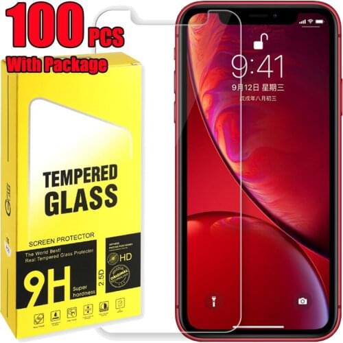 100pcs 2.5D Premium Tempered Glass Screen Protector Film Guard For iPhone 12 Mini 11 Pro Max XS XR X 8 7 6 Plus SE With Package