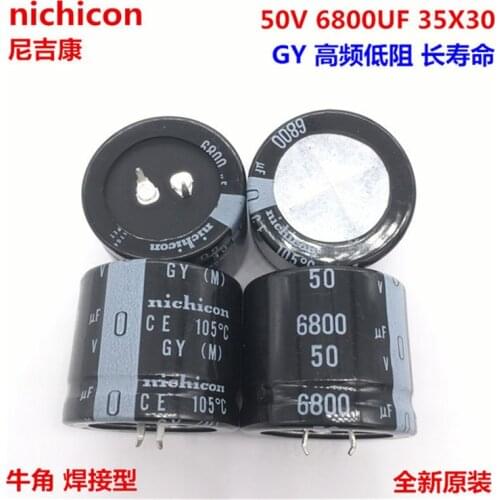 2PCS/10PCS 6800uf 50v Nichicon GY 35x30mm 50V6800uF Snap-in PSU Capacitor