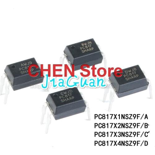 20PCS sharp Original Optocoupler PC817 A/B/C/D genuine DIP-4 PC817X3NSZ9F PC817A PC817B PC817C PC817D PC 817 DIP