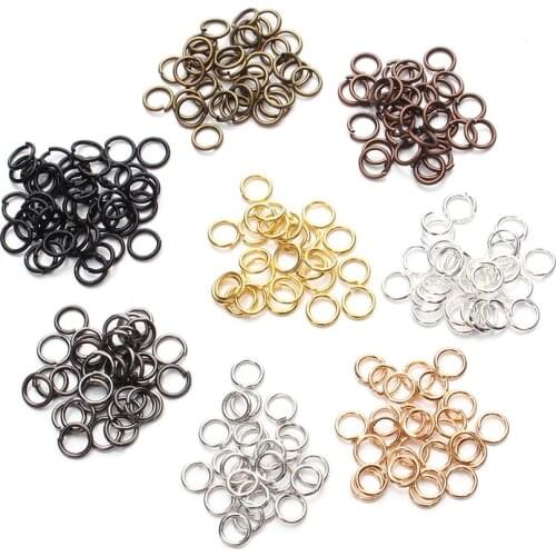 200pcs/lot Stainless Steel Jump Rings Split Rings Connectors Jewlery Making Supplies for Diy Jewelry Finding Making Wholesale