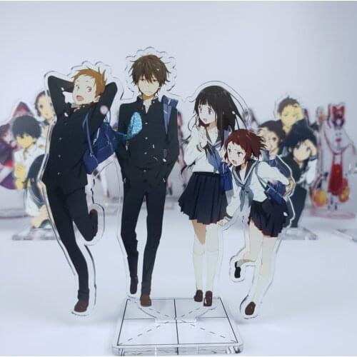 Anime Hyouka Kotenbu Oreki Houtarou Chitanda Eru Acrylic Stand Figure Desktop Decoration Collection Model Toy Doll