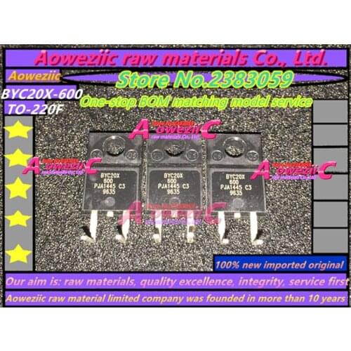 Aoweziic 100% new imported original ( Bent foot ) BYC20X-600 BYC20X600 TO-220 Fast recovery diode 20A 600V