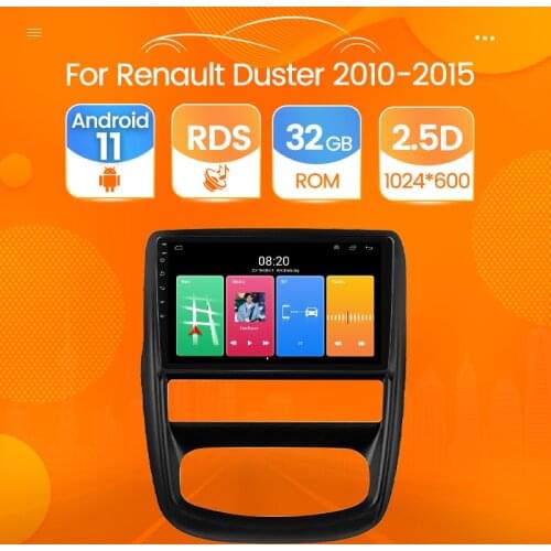 Car Radio Multimedia Video Player For Renault Duster 2010 2011 2012 2013 2014 2015 Navigation GPS 2din WIFI Android 11 Recorder