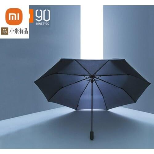 Xiaomi 90 super three-fold light and thin automatic umbrella sun umbrella sun protection UV sun and rain dual-use sun umbrella