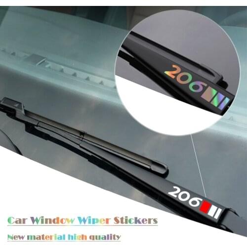 Car sticker windshield 3D window wiper Stickers Emblem For Peugeot 206 307 308 207 406 407 408 Accessories