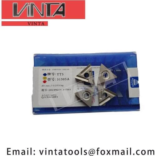 Free shipping high quality 20pcs/lots 31305A YG6/ YG8/ YW1/ YW2/ YT5/ YT14/ YT15 cnc carbide welding inserts