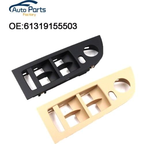 Black And Beige Color Power Window Switch Panel For BMW 61319155503 Window Switch