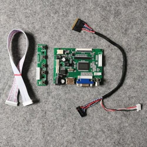 DIY kit 1024*600 For M101NWT2/M101NWT4/N101L6/N101LGE screen 40-Pin LVDS VGA+AV laptop LCD controller drive board WLED 60Hz