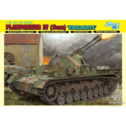 DRAGON 1/35 6889 Flakpanzer IV (3cm) 'Kugelblitz' [Bonus:Magic tracks]